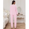 image:imageEkouaer Pajamas Set for Women Soft Comfy Pjs Sets Long Sleeve Sleepwear Loungewear SXXLPink