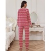 image:imageEkouaer Pajamas Set for Women Soft Comfy Pjs Sets Long Sleeve Sleepwear Loungewear SXXLRed Teddy
