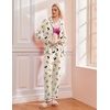image:imageEkouaer Pajamas Womens Long Sleeve Sleepwear Soft Button Down Loungewear Pjs Lounge Set Nightwear XSXXLApricot Butterfly