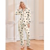 image:imageEkouaer Pajamas Womens Long Sleeve Sleepwear Soft Button Down Loungewear Pjs Lounge Set Nightwear XSXXLApricot Butterfly