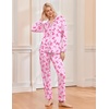 image:imageEkouaer Pajamas Womens Long Sleeve Sleepwear Soft Button Down Loungewear Pjs Lounge Set Nightwear XSXXLBow Knot Pink