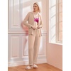 image:imageEkouaer Pajamas Womens Long Sleeve Sleepwear Soft Button Down Loungewear Pjs Lounge Set Nightwear XSXXLKhaki