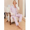 image:imageEkouaer Pajamas Womens Long Sleeve Sleepwear Soft Button Down Loungewear Pjs Lounge Set Nightwear XSXXLPink With Black Dots