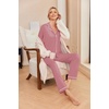 image:imageEkouaer Pajamas Womens Long Sleeve Sleepwear Soft Button Down Loungewear Pjs Lounge Set Nightwear XSXXLPurple Red