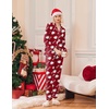 image:imageEkouaer Pajamas Womens Long Sleeve Sleepwear Soft Button Down Loungewear Pjs Lounge Set Nightwear XSXXLTeddy Wine