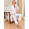 image:imageEkouaer Pajamas Womens Long Sleeve Sleepwear Soft Button Down Loungewear Pjs Lounge Set Nightwear XSXXLWhite
