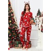 image:imageEkouaer Pajamas Womens Long Sleeve Sleepwear with Long Pants Soft Loungewear Pj Set SXXLChristmas Print