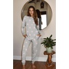 image:imageEkouaer Pajamas Womens Long Sleeve Sleepwear with Long Pants Soft Loungewear Pj Set SXXLGrey Stars