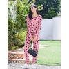 image:imageEkouaer Pajamas Womens Long Sleeve Sleepwear with Long Pants Soft Loungewear Pj Set SXXLPink Hearts
