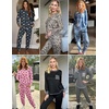 image:imageEkouaer Pajamas Womens Long Sleeve Sleepwear with Long Pants Soft Loungewear Pj Set SXXLTie Dye Blue