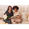 image:imageEkouaer Satin Pajama Set Womens Silk Short Sleeve V Neck Shirt with Long Pant Soft Loungewear Pjs SetKhaki