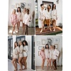image:imageEkouaer Satin Pajama Set for Women Button Down Pj Set Long Sleeve Top and Shorts 2 Piece Loungewear Summer Soft SleepwearChampagne