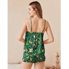 image:imageEkouaer Silk Pajamas Set for Women Satin Camisole Sleepwear Lingerie VNeck Cami Top and Shorts PjsChristmas Elf Soldiers