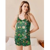 image:imageEkouaer Silk Pajamas Set for Women Satin Camisole Sleepwear Lingerie VNeck Cami Top and Shorts PjsChristmas Elf Soldiers