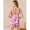 image:imageEkouaer Silk Pajamas Set for Women Satin Camisole Sleepwear Lingerie VNeck Cami Top and Shorts PjsPink Lips Heart