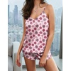 image:imageEkouaer Silk Pajamas for Women Satin Cami Pjs Set V Neck Camisole Shorts Set Adjustable Strap SleepwearPink Rose