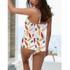image:imageEkouaer Silk Pajamas for Women Satin Cami Pjs Set V Neck Camisole Shorts Set Adjustable Strap SleepwearWhite Wine Bottle