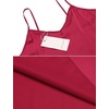 image:imageEkouaer Silk Pajamas for Women Satin Cami Pjs Set V Neck Camisole Shorts Set Adjustable Strap SleepwearWine Red