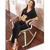 image:imageEkouaer Womens 2 Piece Lounge Set Casual Summer Outfits Ribbed Short Sleeve amp Wide Leg Pants Matching Set for Travel HomeBlack