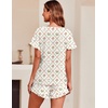 image:imageEkouaer Womens Pajama Set Ruffle Sleeves Top and Short Soft 2 Piece Loungewear SetRabbits and Flowers
