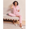 image:imageEkouaer Womens Pajama Sets 2 Piece Button Down Short Sleeve Pjs Set Soft Lounge Set with Long Pants SXXLBowknot