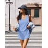 image:imageEkouaer Womens Pajama Sets Cami Shorts Set Viscose from Bamboo Tank Top and Shorts 2 Piece Soft Sleeveless Lounge SetBaby Blue