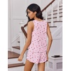 image:imageEkouaer Womens Pajama Sets Cami Shorts Set Viscose from Bamboo Tank Top and Shorts 2 Piece Soft Sleeveless Lounge SetCherry Blossom Print