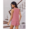 image:imageEkouaer Womens Pajama Sets Cami Shorts Set Viscose from Bamboo Tank Top and Shorts 2 Piece Soft Sleeveless Lounge SetDusty Rose