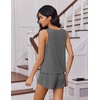 image:imageEkouaer Womens Pajama Sets Cami Shorts Set Viscose from Bamboo Tank Top and Shorts 2 Piece Soft Sleeveless Lounge SetGrey