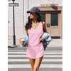 image:imageEkouaer Womens Pajama Sets Cami Shorts Set Viscose from Bamboo Tank Top and Shorts 2 Piece Soft Sleeveless Lounge SetPink