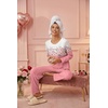 image:imageEkouaer Womens Pajama Sets Pleated Tops with Long Pants Lounge Set Long Sleeve Fall Sleepwear Ladies Pjs SXXLPink Floral