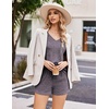 image:imageEkouaer Womens Ribbed Knit Lounge Set Short Sleeve Top and Shorts Sleepwear Pajama Set Two Piece Shorts Outfits SetPurple