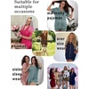 image:imageEkouaer Womens Waffle Knit Pajama Sets Soft Short Sleeve Button Down Sleepwear Cozy 2 Piece Pjs Shorts SetBlack