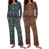 Leopard/Dark Gray Star