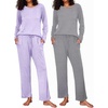 Lilac Dots/Gray Stripe