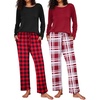 Wine Red Plaid/Black Red Plaid