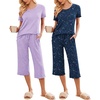 Lilac Dots/Navy Star