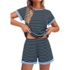Black Blue Striped