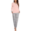 Pink Grey Plaid