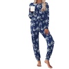 Christmas Navy With Snowflakes