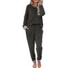 image:imageEkouaer Pajamas Womens Long Sleeve Sleepwear with Long Pants Soft Loungewear Pj Set SXXLGrey