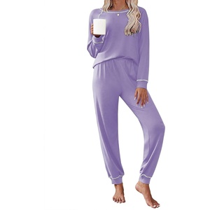 image:imageEkouaer Pajamas Set for Women Soft Comfy Pjs Sets Long Sleeve Sleepwear Loungewear SXXLLilac