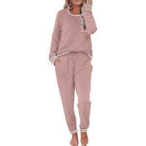 image:imageEkouaer Pajamas Womens Long Sleeve Sleepwear with Long Pants Soft Loungewear Pj Set SXXLMauve