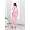 image:imageEkouaer Pajamas for Women Set Button Up Sleepswear 2 Piece Short Sleeve PJ Top and Long Pants Loungwear With Pocket SXXLLove