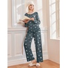 image:imageEkouaer Pajamas for Women Set Long Sleeve Sleepwear Top amp Pants Pjs Comfy 2 Piece Lounge Set with Pockets SXXLGrey Stars