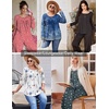 image:imageEkouaer Pajamas for Women Set Long Sleeve Sleepwear Top amp Pants Pjs Comfy 2 Piece Lounge Set with Pockets SXXLGrey Stars