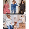 image:imageEkouaer Pajamas for Women Set Long Sleeve Sleepwear Top amp Pants Pjs Comfy 2 Piece Lounge Set with Pockets SXXLPink Stars