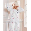 image:imageEkouaer Pajamas for Women Set Long Sleeve Sleepwear Top amp Pants Pjs Comfy 2 Piece Lounge Set with Pockets SXXLWhite Floral