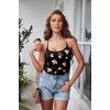 image:imageEkouaer Womens Cami Pajama Sets Soft Shorts Lingerie Set Camisole 2 Piece Cami Shorts Pj NightwearBlack Heart