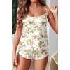 image:imageEkouaer Womens Cami Pajama Sets Soft Shorts Lingerie Set Camisole 2 Piece Cami Shorts Pj NightwearWhite Floral